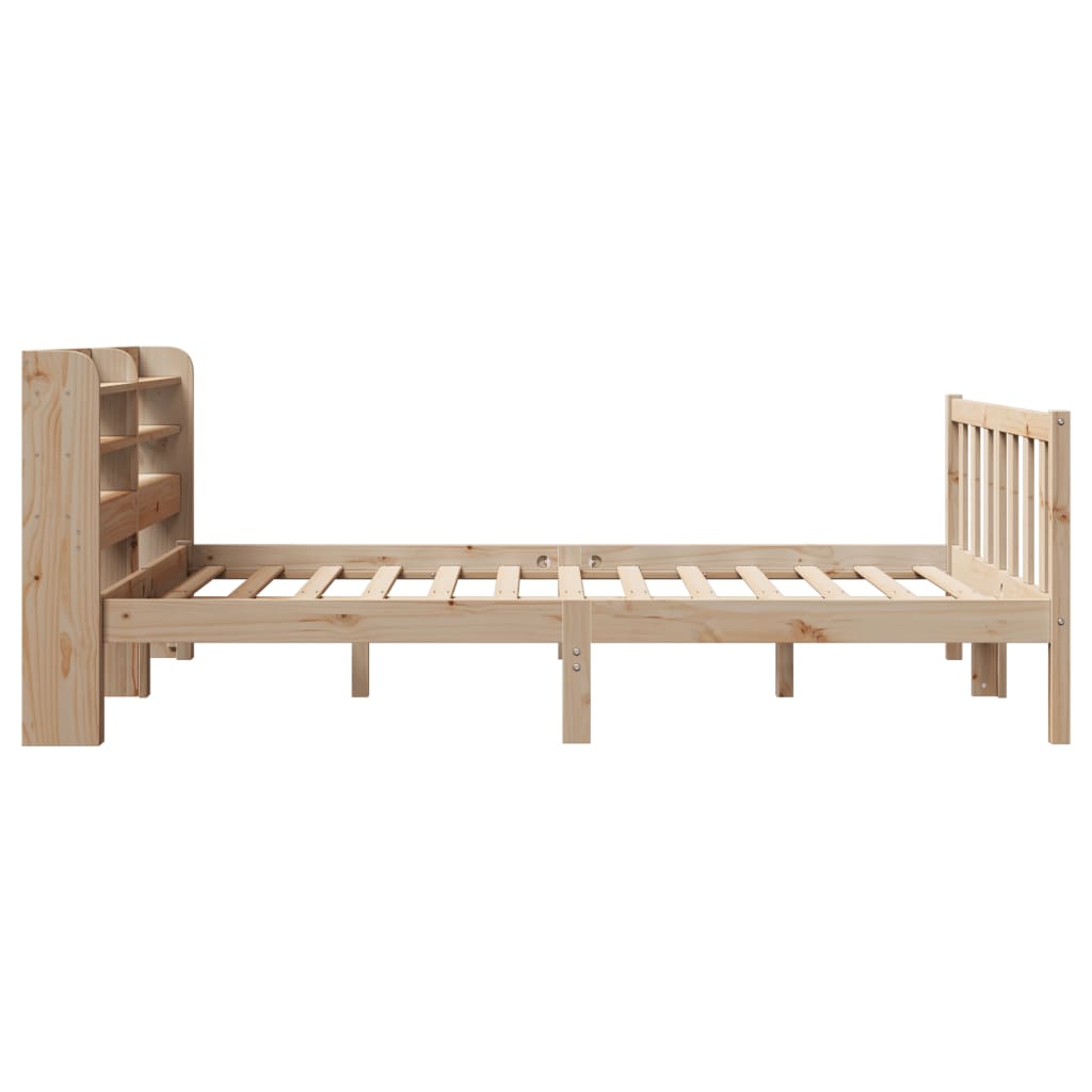 Bedframe zonder matras massief grenenhout 135x190 cm