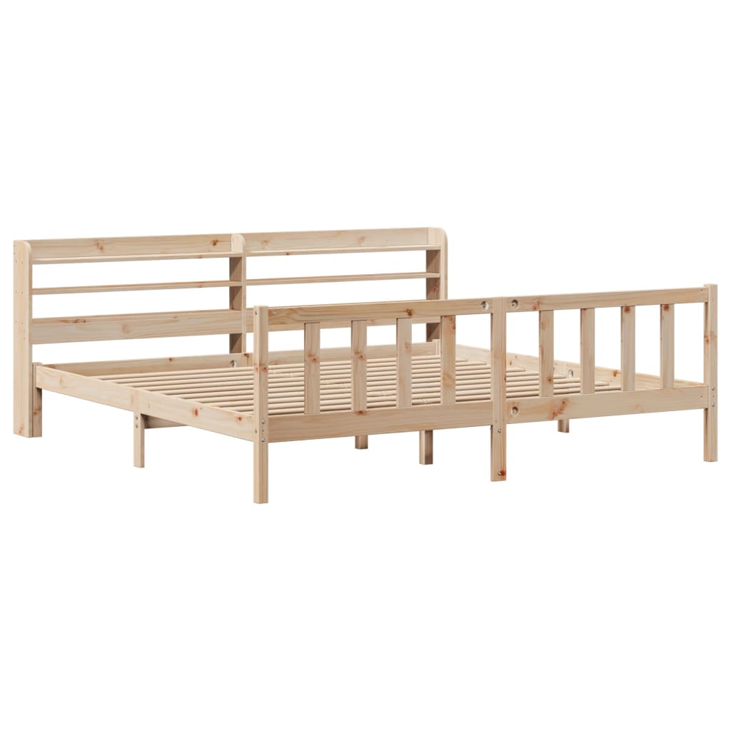 Bedframe zonder matras massief grenenhout 180x200 cm