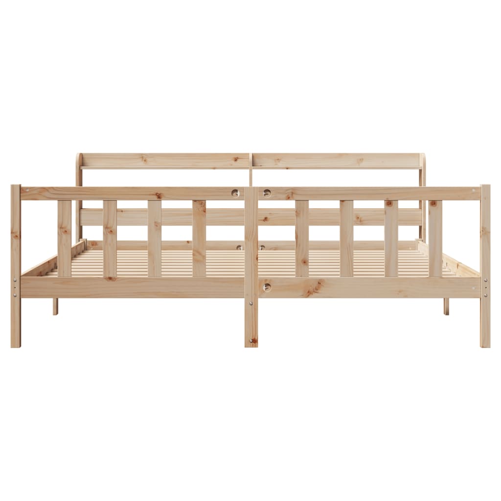 Bedframe zonder matras massief grenenhout 180x200 cm