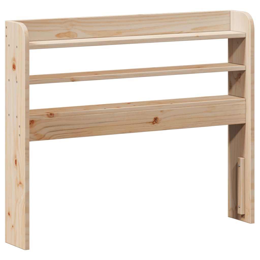 Bedframe met hoofdbord massief grenenhout 90x190 cm