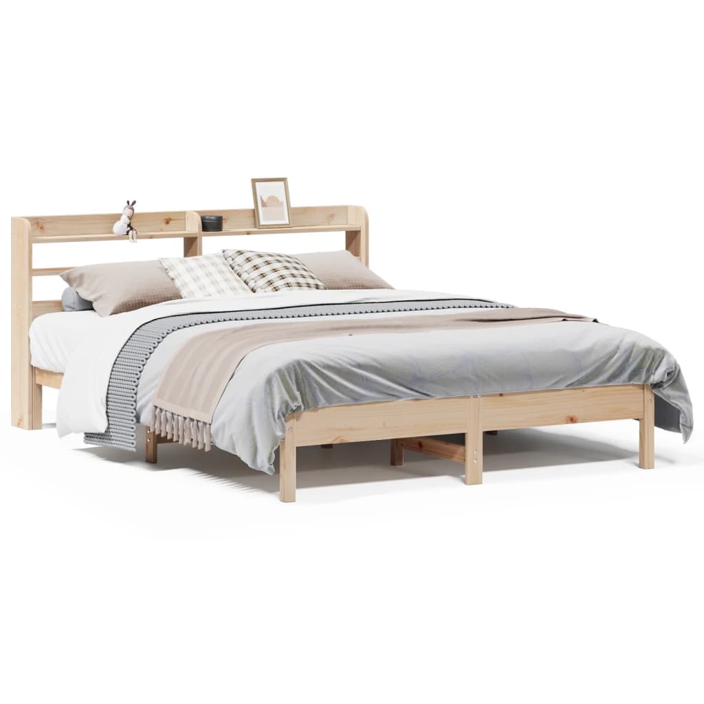 Bedframe zonder matras massief grenenhout 150x200 cm Bedden & bedframes | Creëer jouw Trendy Thuis | Gratis bezorgd & Retour | Trendy.nl