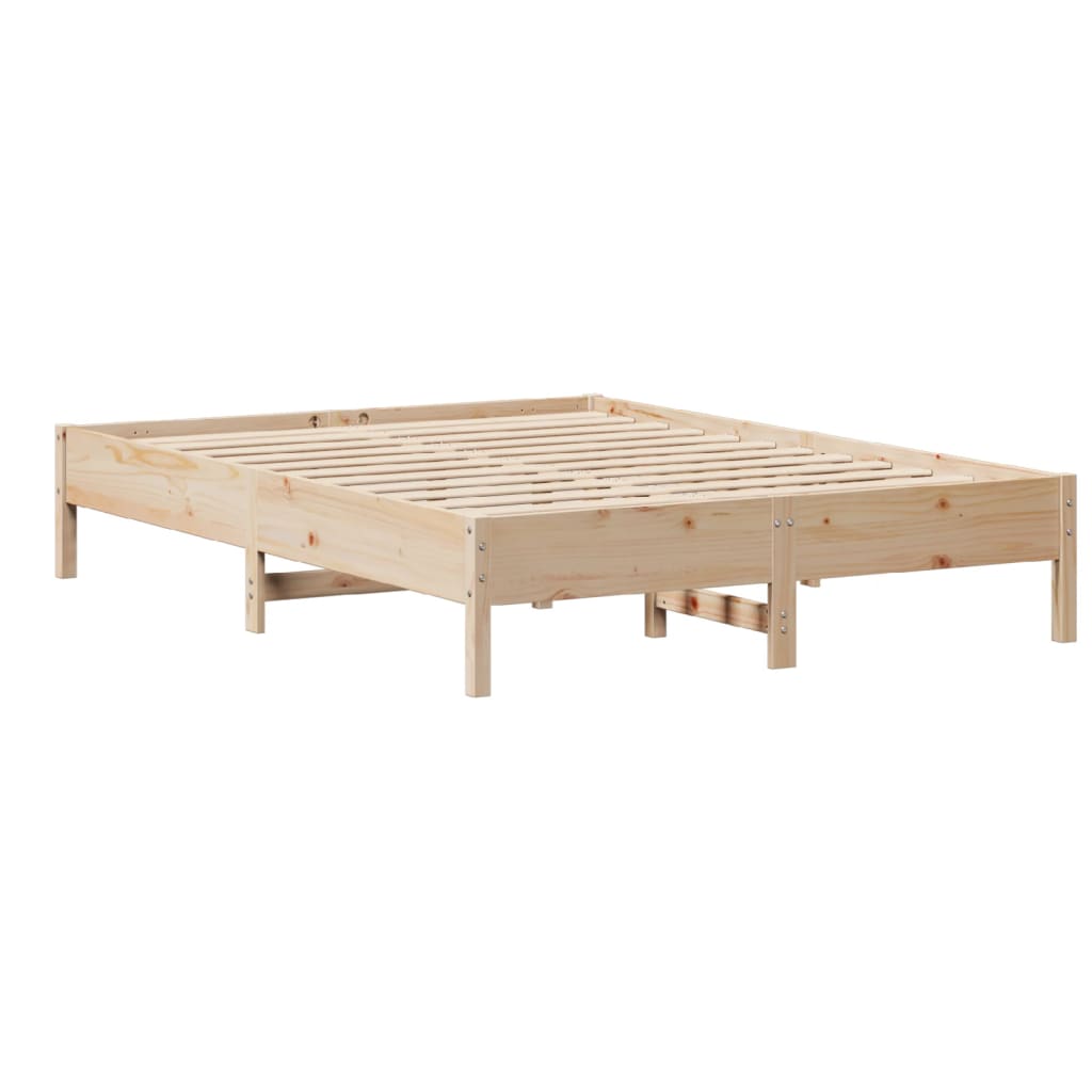 Bedframe zonder matras massief grenenhout 150x200 cm Bedden & bedframes | Creëer jouw Trendy Thuis | Gratis bezorgd & Retour | Trendy.nl