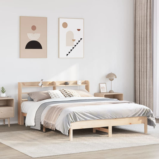 Bedframe zonder matras massief grenenhout 150x200 cm Bedden & bedframes | Creëer jouw Trendy Thuis | Gratis bezorgd & Retour | Trendy.nl