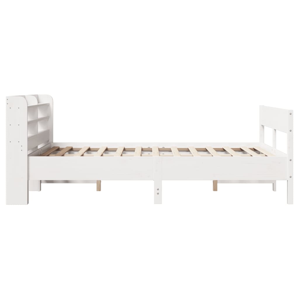 Bedframe zonder matras massief grenenhout wit 140x200 cm Bedden & bedframes | Creëer jouw Trendy Thuis | Gratis bezorgd & Retour | Trendy.nl