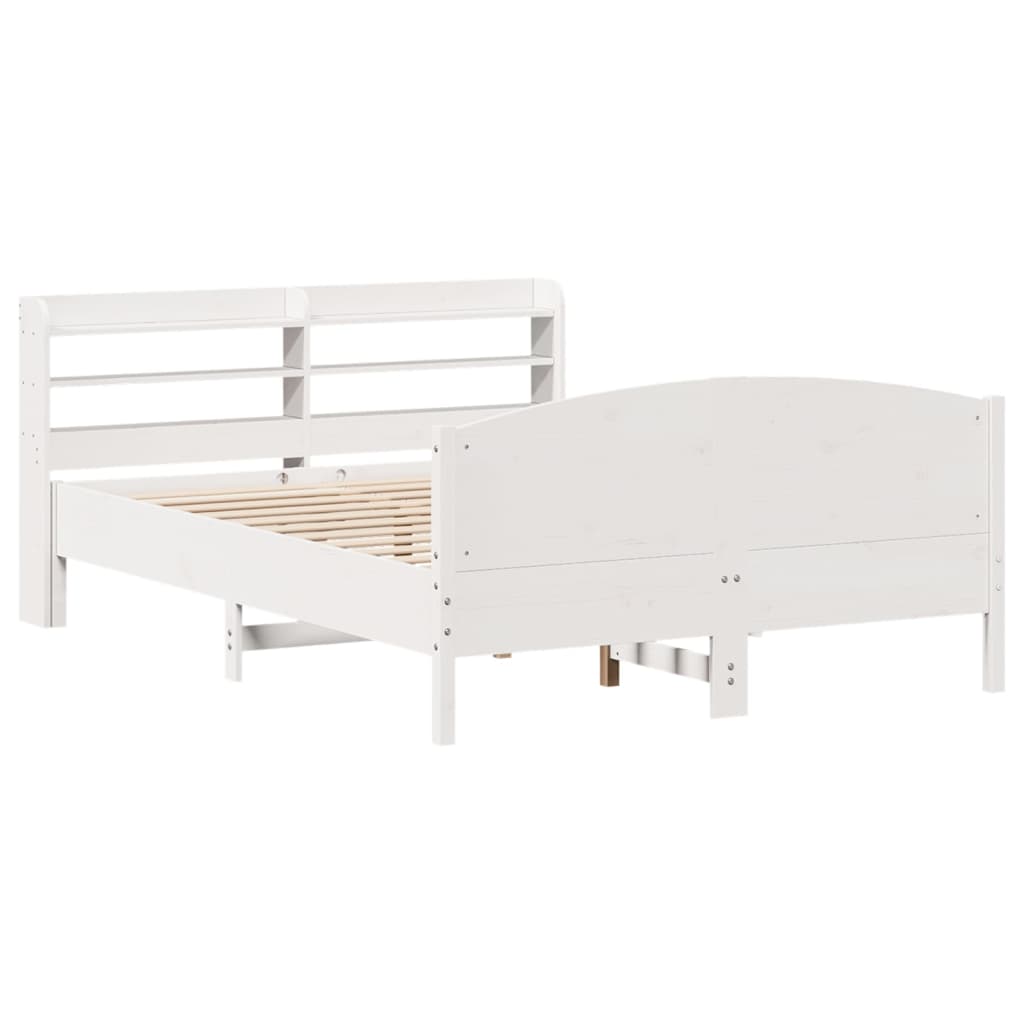 Bedframe zonder matras massief grenenhout wit 160x200 cm Bedden & bedframes | Creëer jouw Trendy Thuis | Gratis bezorgd & Retour | Trendy.nl