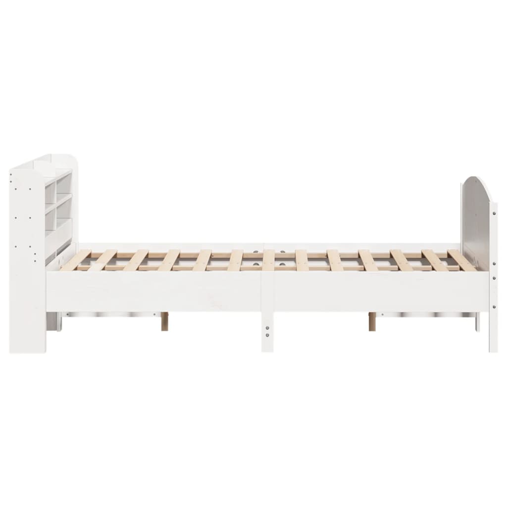 Bedframe zonder matras massief grenenhout wit 160x200 cm Bedden & bedframes | Creëer jouw Trendy Thuis | Gratis bezorgd & Retour | Trendy.nl