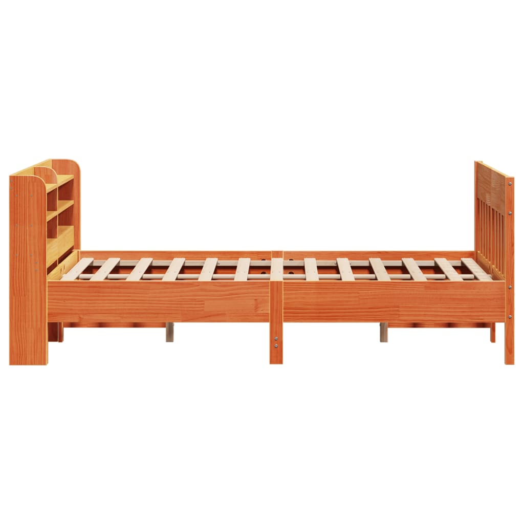 Bedframe zonder matras massief grenenhout wasbruin 140x200 cm Bedden & bedframes | Creëer jouw Trendy Thuis | Gratis bezorgd & Retour | Trendy.nl