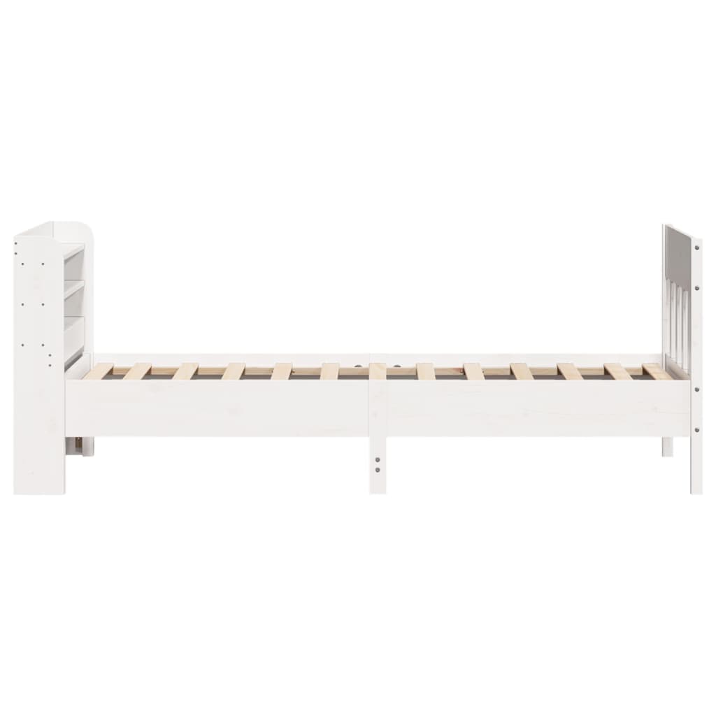 Bedframe zonder matras massief grenenhout wit 140x200 cm Bedden & bedframes | Creëer jouw Trendy Thuis | Gratis bezorgd & Retour | Trendy.nl