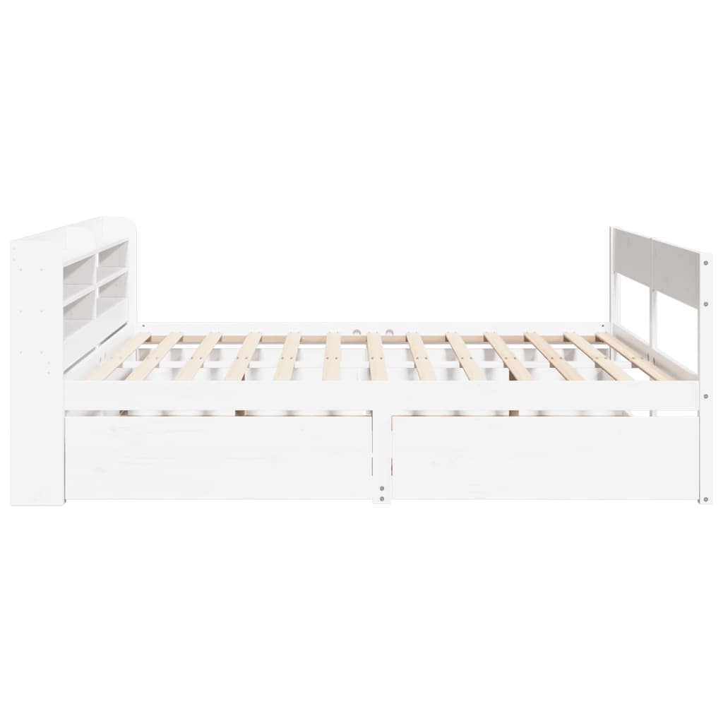 Bedframe zonder matras massief grenenhout wit 180x200 cm Bedden & bedframes | Creëer jouw Trendy Thuis | Gratis bezorgd & Retour | Trendy.nl