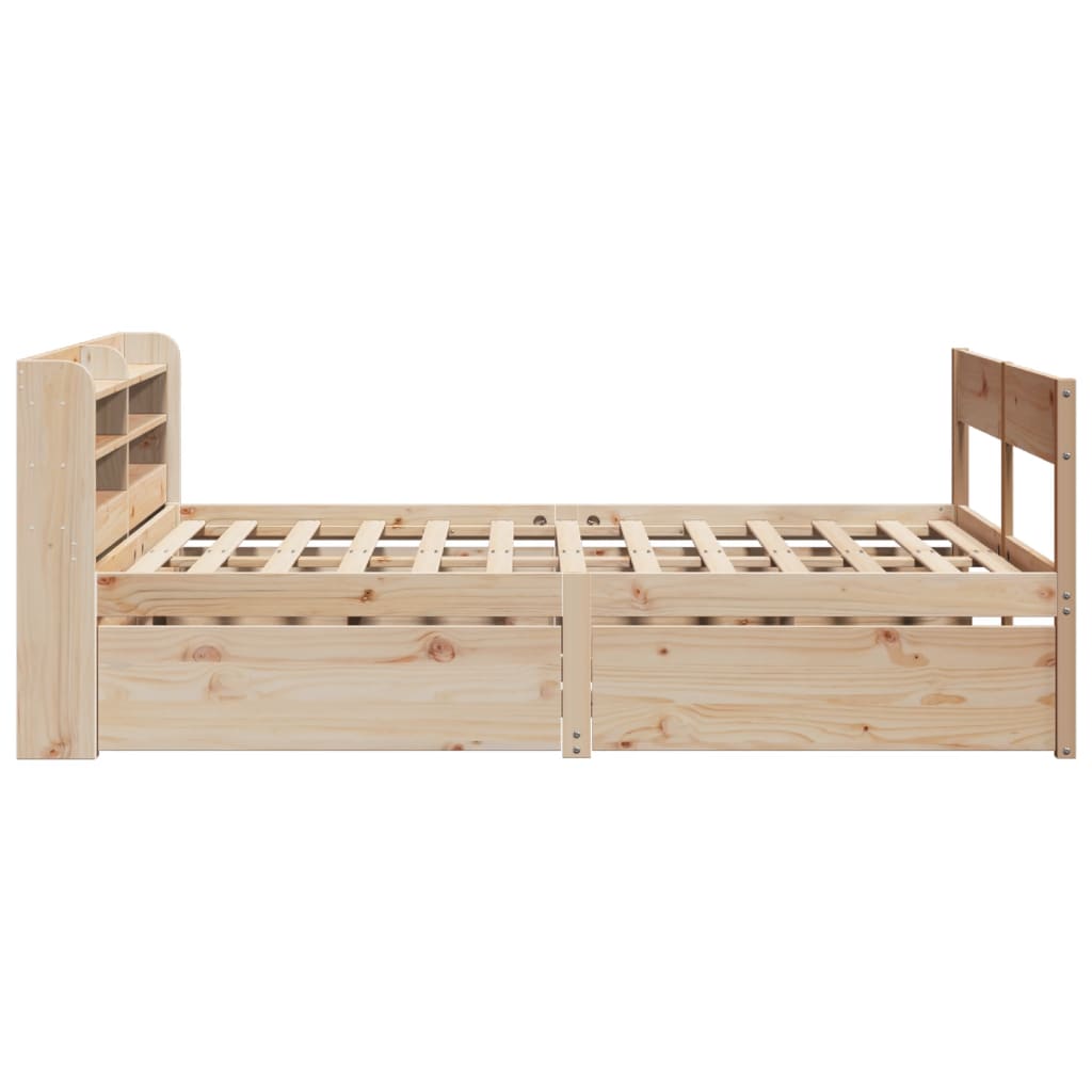 Bedframe zonder matras massief grenenhout 150x200 cm