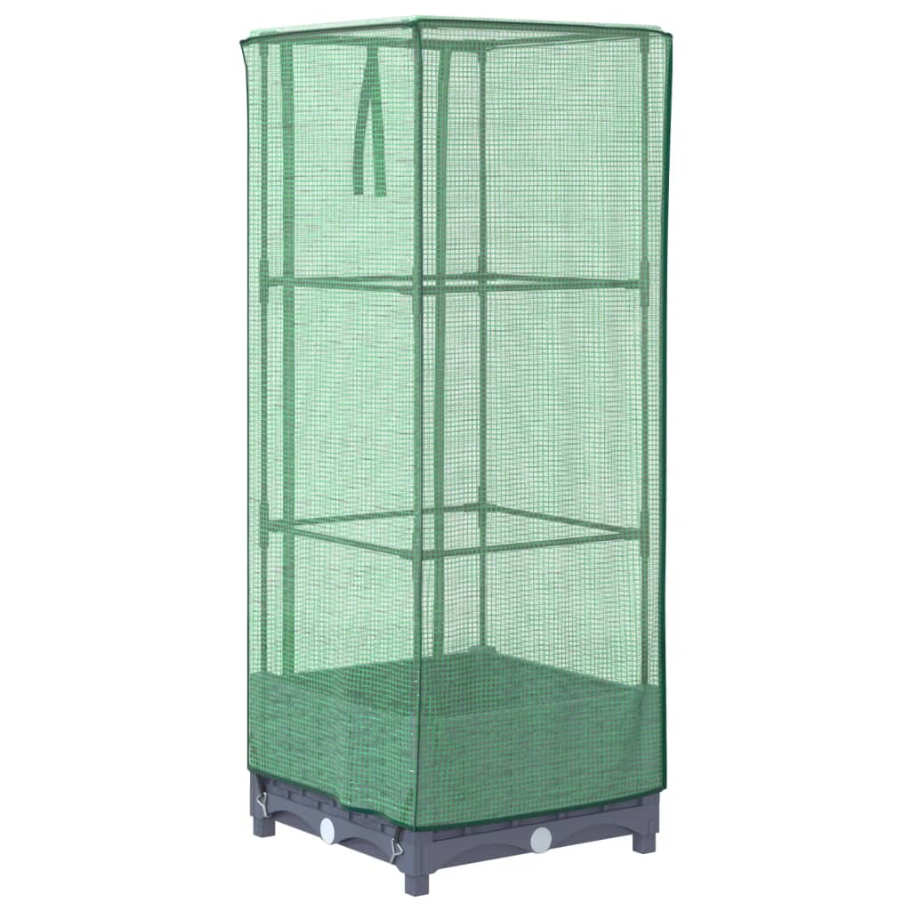 Plantenbak verhoogd met kashoes 40x40x123 cm rattanlook Bloempotten & plantenbakken | Creëer jouw Trendy Thuis | Gratis bezorgd & Retour | Trendy.nl