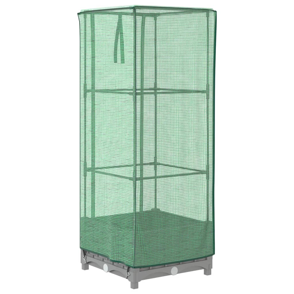 Plantenbak verhoogd met kashoes 40x40x123 cm rattanlook Bloempotten & plantenbakken | Creëer jouw Trendy Thuis | Gratis bezorgd & Retour | Trendy.nl