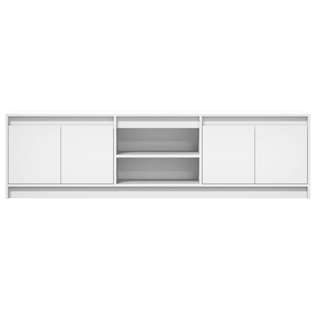 Tv-meubel met LED 180x34x50 cm bewerkt hout wit Tv-meubels | Creëer jouw Trendy Thuis | Gratis bezorgd & Retour | Trendy.nl