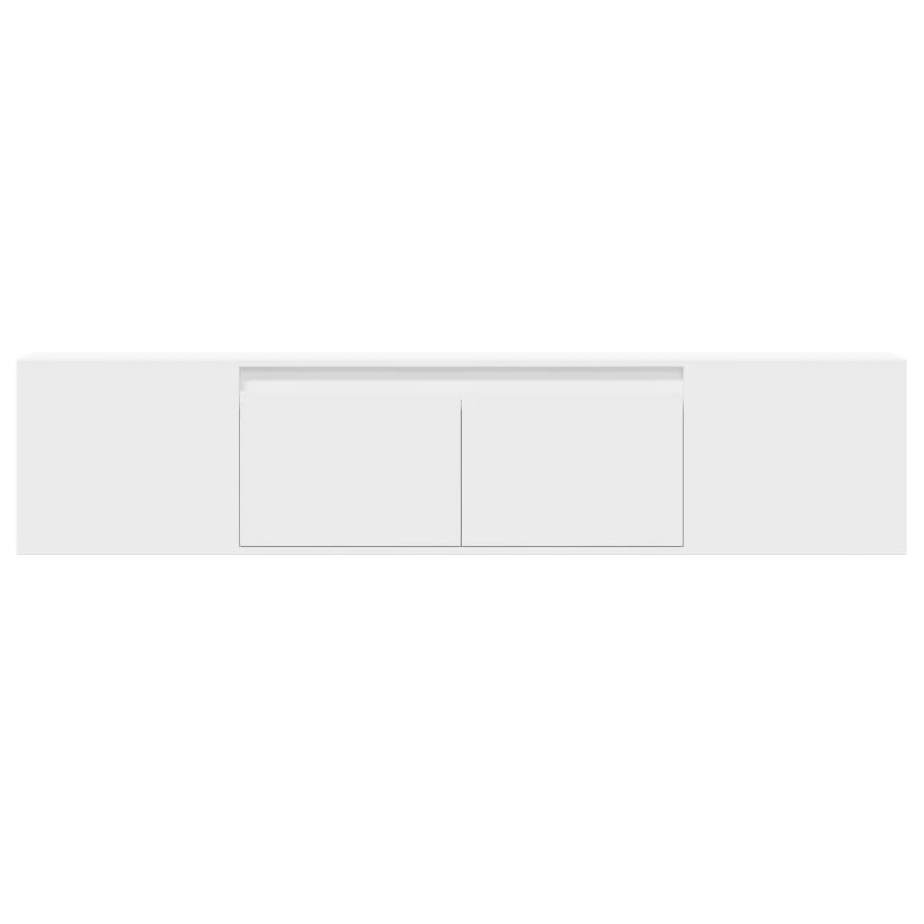 Tv-wandmeubel met LED-verlichting 180x31x39,5 cm wit Tv-meubels | Creëer jouw Trendy Thuis | Gratis bezorgd & Retour | Trendy.nl