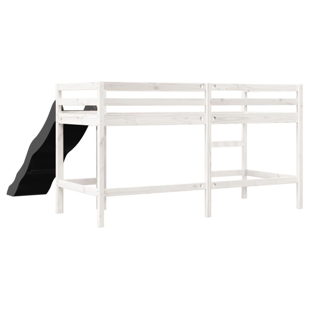 Kinderhoogslaper zonder matras massief grenenhout wit 90x190 cm Bedden & bedframes | Creëer jouw Trendy Thuis | Gratis bezorgd & Retour | Trendy.nl