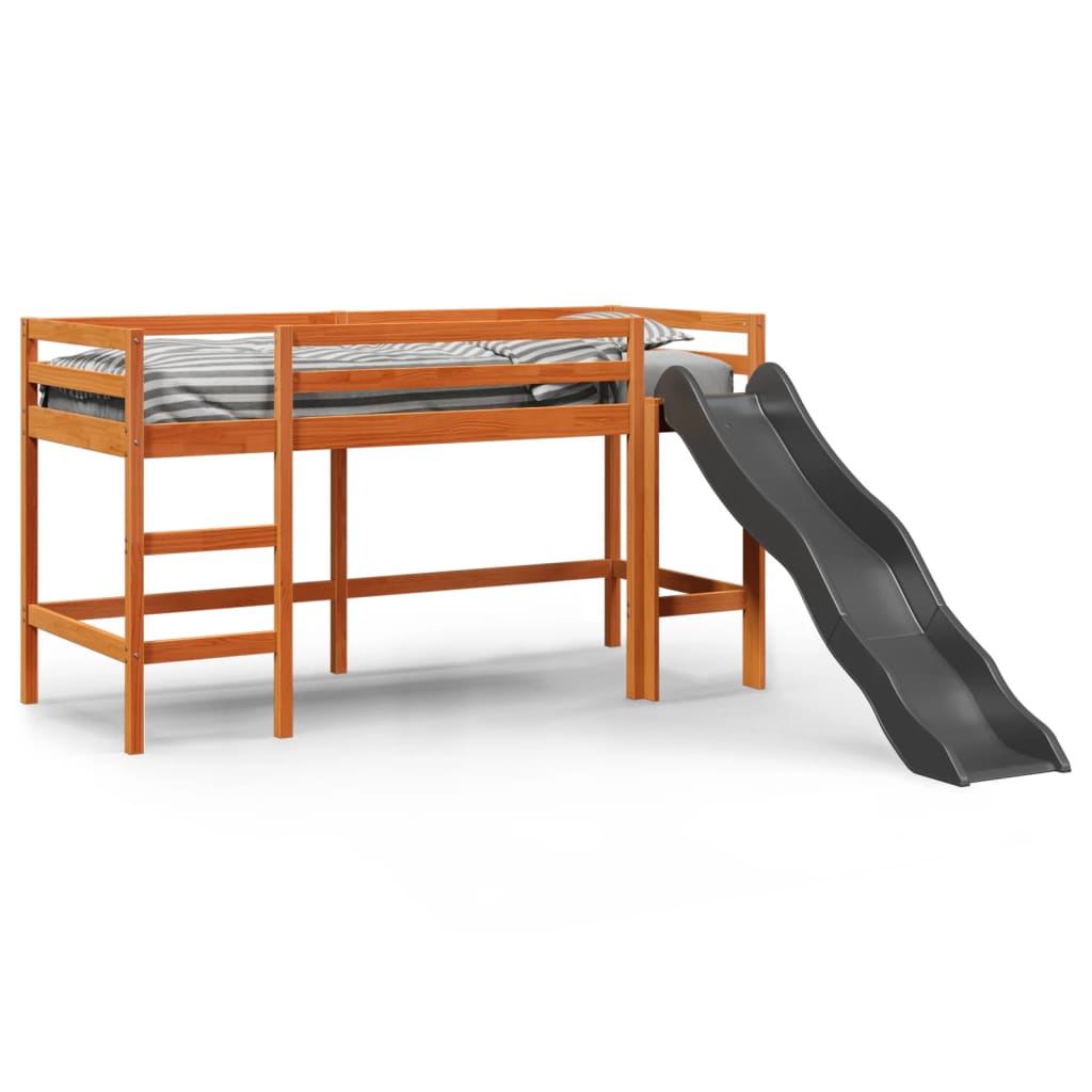 Kinderhoogslaper zonder matras grenenhout wasbruin 90x190 cm Bedden & bedframes | Creëer jouw Trendy Thuis | Gratis bezorgd & Retour | Trendy.nl