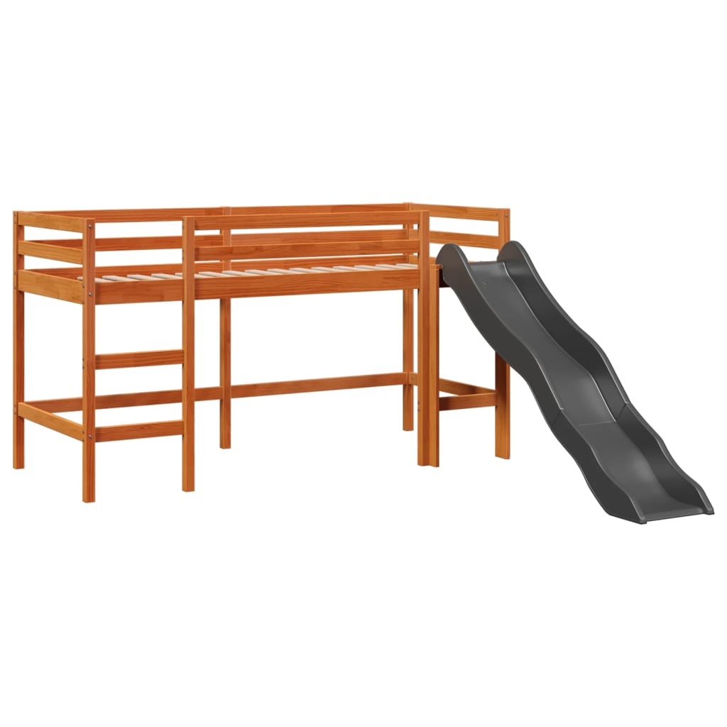 Kinderhoogslaper zonder matras grenenhout wasbruin 90x190 cm Bedden & bedframes | Creëer jouw Trendy Thuis | Gratis bezorgd & Retour | Trendy.nl