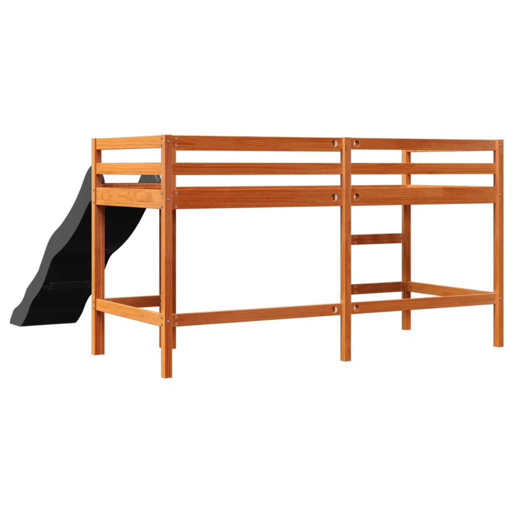 Kinderhoogslaper zonder matras grenenhout wasbruin 90x190 cm Bedden & bedframes | Creëer jouw Trendy Thuis | Gratis bezorgd & Retour | Trendy.nl