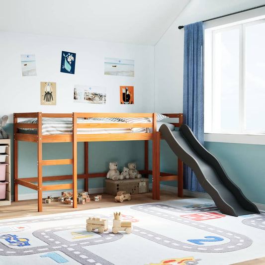 Kinderhoogslaper zonder matras grenenhout wasbruin 90x190 cm Bedden & bedframes | Creëer jouw Trendy Thuis | Gratis bezorgd & Retour | Trendy.nl