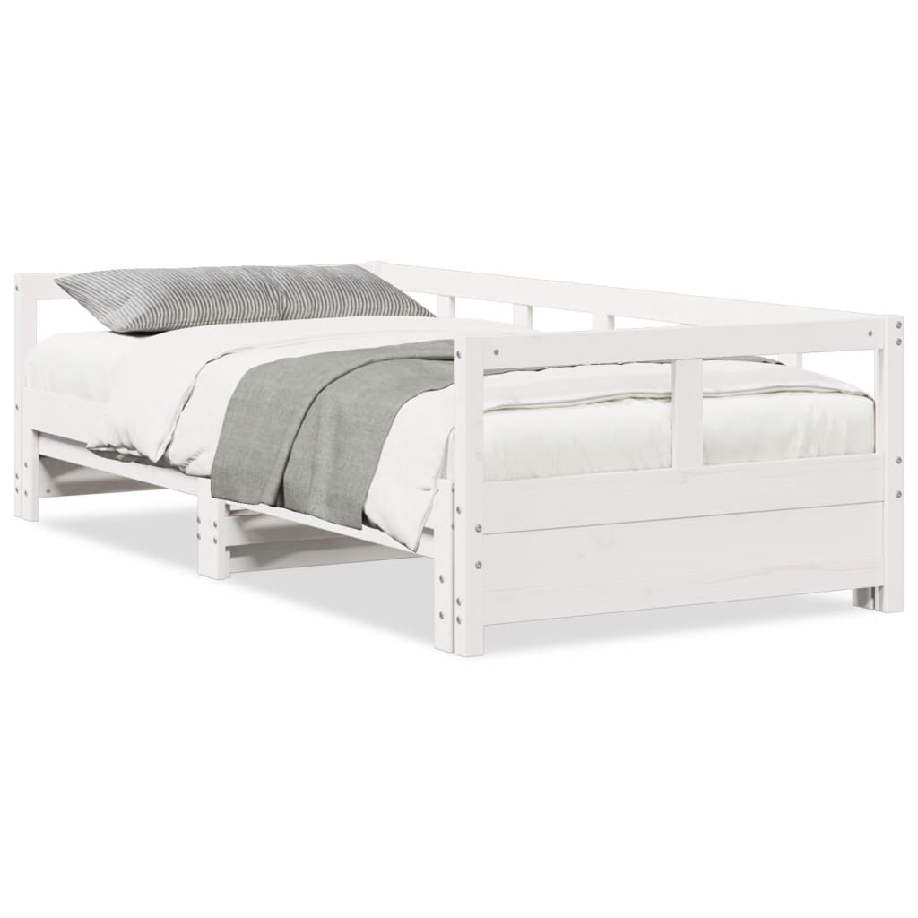 Slaapbank zonder matras 80x200 cm massief grenenhout wit Bedden & bedframes | Creëer jouw Trendy Thuis | Gratis bezorgd & Retour | Trendy.nl