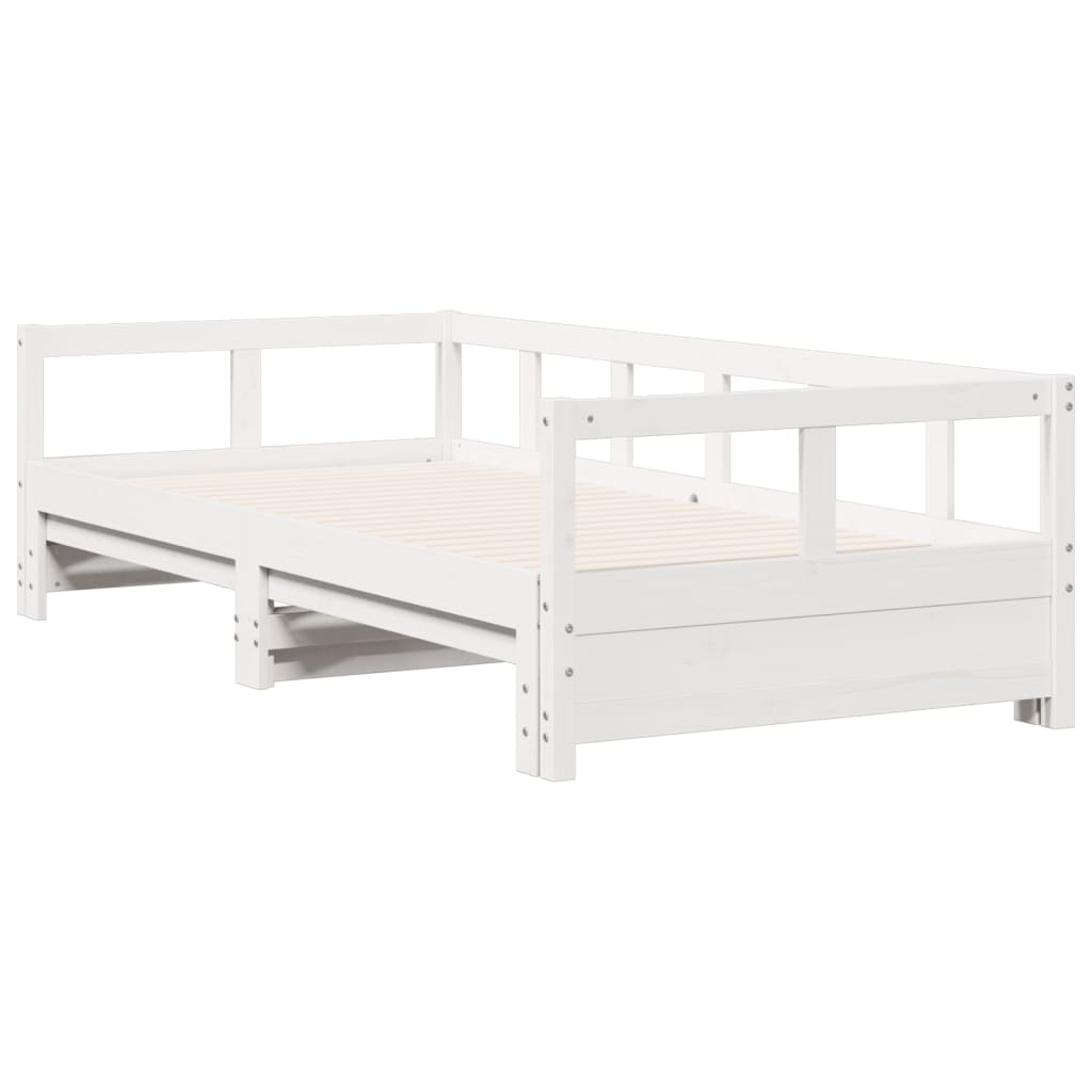 Slaapbank zonder matras 80x200 cm massief grenenhout wit Bedden & bedframes | Creëer jouw Trendy Thuis | Gratis bezorgd & Retour | Trendy.nl