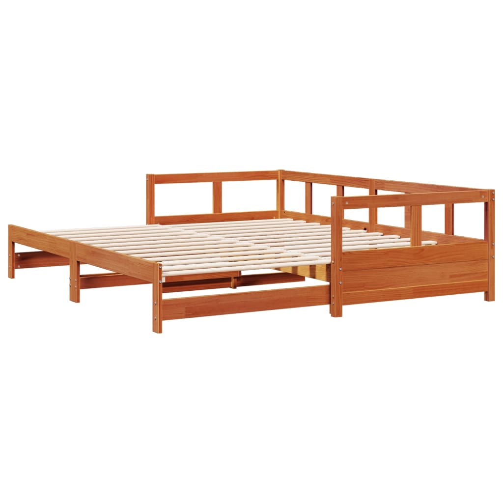 Slaapbank zonder matras 90x190 cm massief grenenhout wasbruin Bedden & bedframes | Creëer jouw Trendy Thuis | Gratis bezorgd & Retour | Trendy.nl