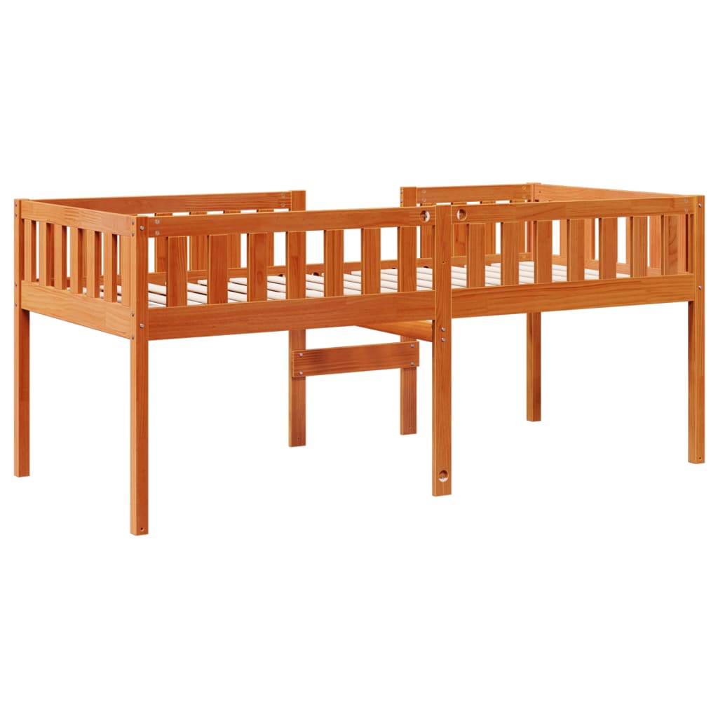 Kinderbed zonder matras massief grenenhout wasbruin 90x190 cm Bedden & bedframes | Creëer jouw Trendy Thuis | Gratis bezorgd & Retour | Trendy.nl