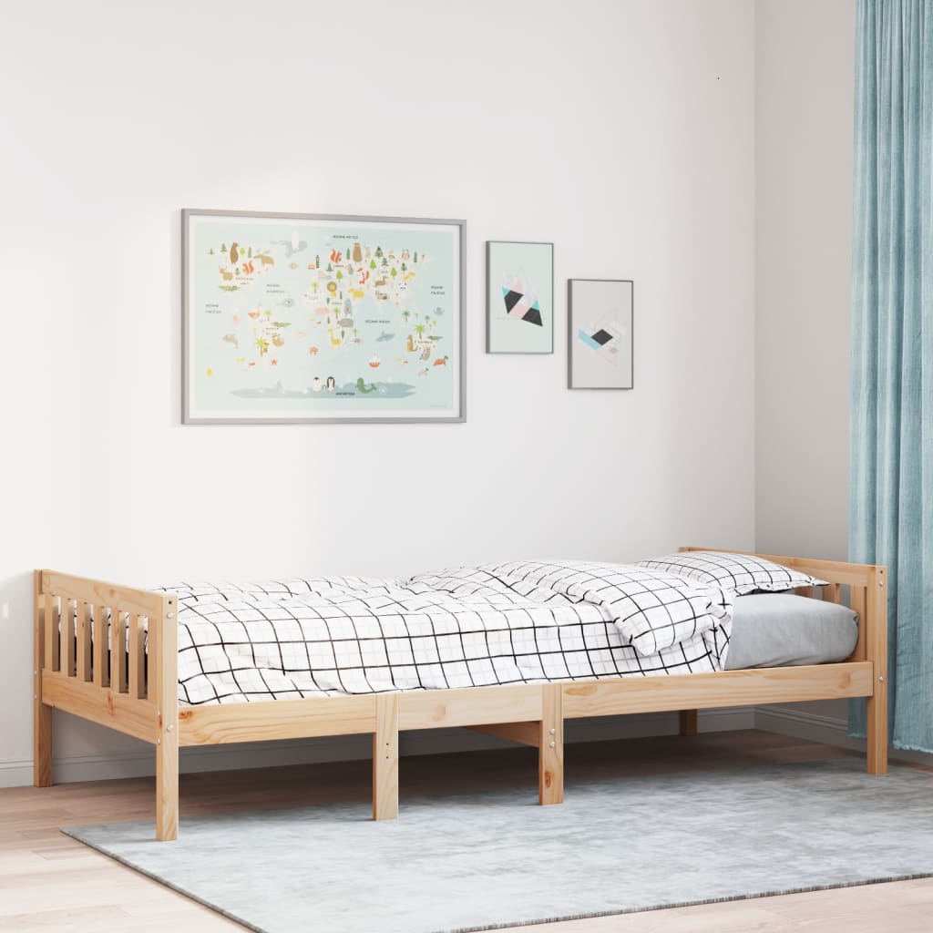 Kinderbed zonder matras massief grenenhout 90x190 cm Bedden & bedframes | Creëer jouw Trendy Thuis | Gratis bezorgd & Retour | Trendy.nl