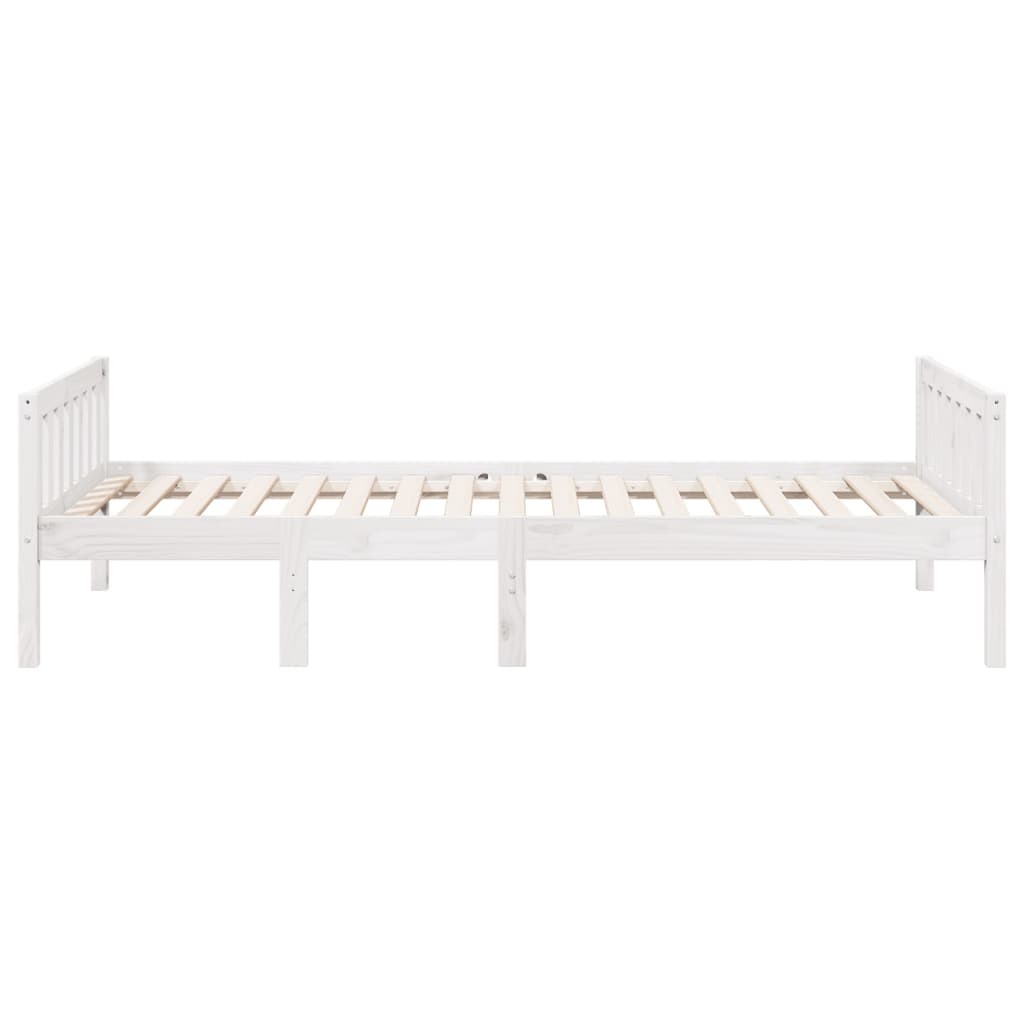 Kinderbed zonder matras massief grenenhout wit 90x190 cm Bedden & bedframes | Creëer jouw Trendy Thuis | Gratis bezorgd & Retour | Trendy.nl