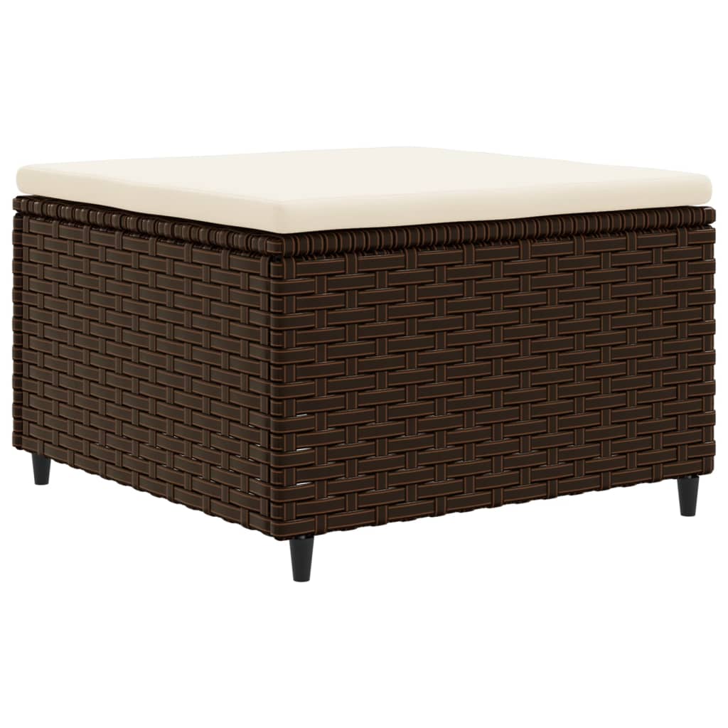 5-delige Loungeset met kussens poly rattan bruin Tuinsets | Creëer jouw Trendy Thuis | Gratis bezorgd & Retour | Trendy.nl