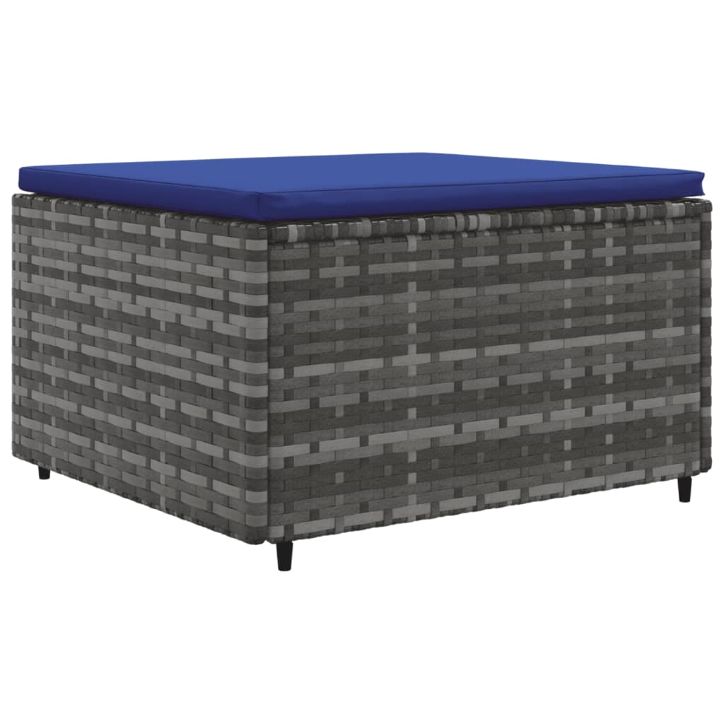 6-delige Loungeset met kussens poly rattan grijs Tuinsets | Creëer jouw Trendy Thuis | Gratis bezorgd & Retour | Trendy.nl