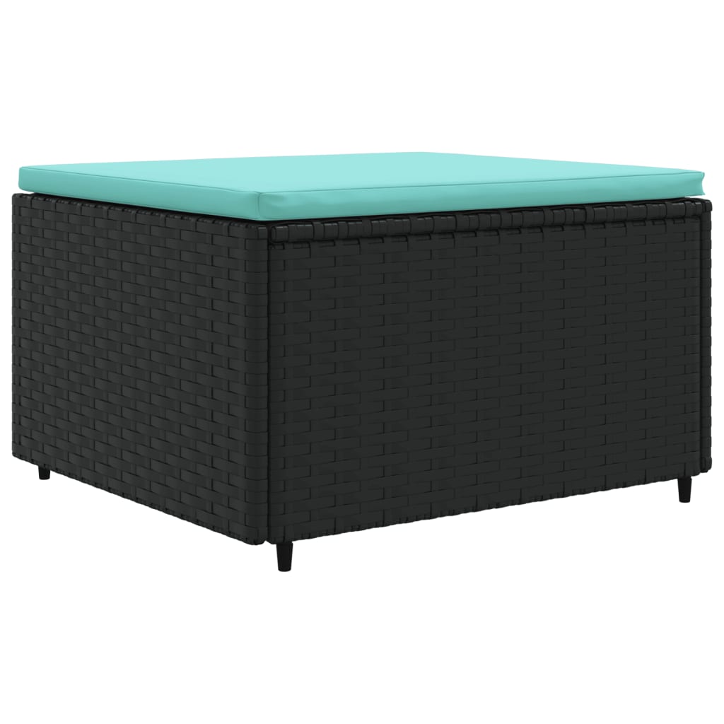 7-delige Loungeset met kussens poly rattan zwart Tuinsets | Creëer jouw Trendy Thuis | Gratis bezorgd & Retour | Trendy.nl