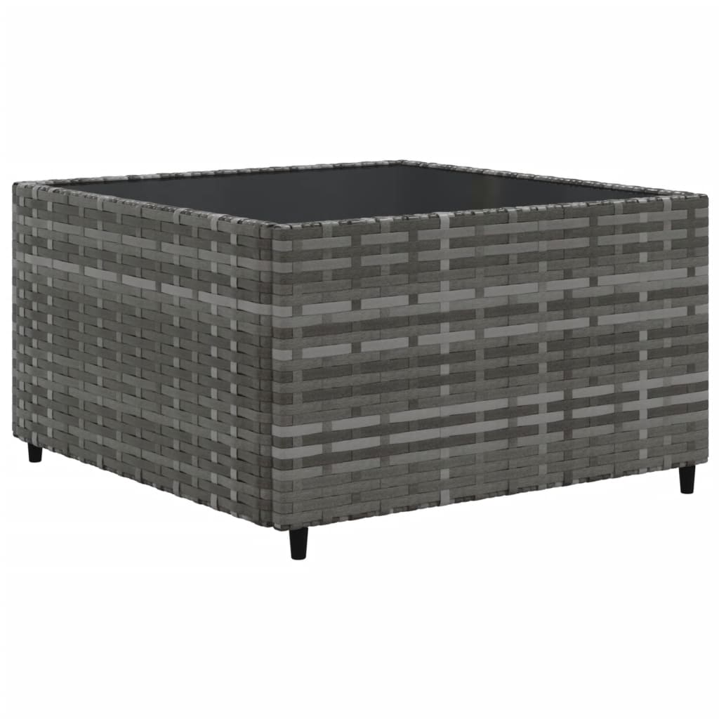 10-delige Loungeset met kussens poly rattan grijs Tuinsets | Creëer jouw Trendy Thuis | Gratis bezorgd & Retour | Trendy.nl