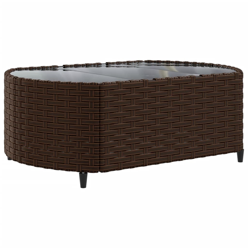 4-delige Loungeset met kussens poly rattan bruin Tuinsets | Creëer jouw Trendy Thuis | Gratis bezorgd & Retour | Trendy.nl