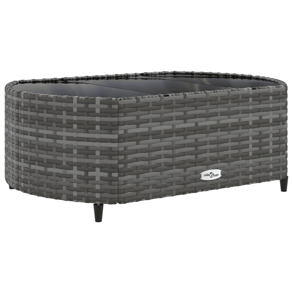 4-delige Loungeset met kussens poly rattan grijs Tuinsets | Creëer jouw Trendy Thuis | Gratis bezorgd & Retour | Trendy.nl