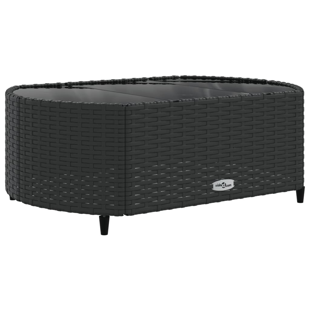 5-delige Loungeset met kussens poly rattan zwart Tuinsets | Creëer jouw Trendy Thuis | Gratis bezorgd & Retour | Trendy.nl