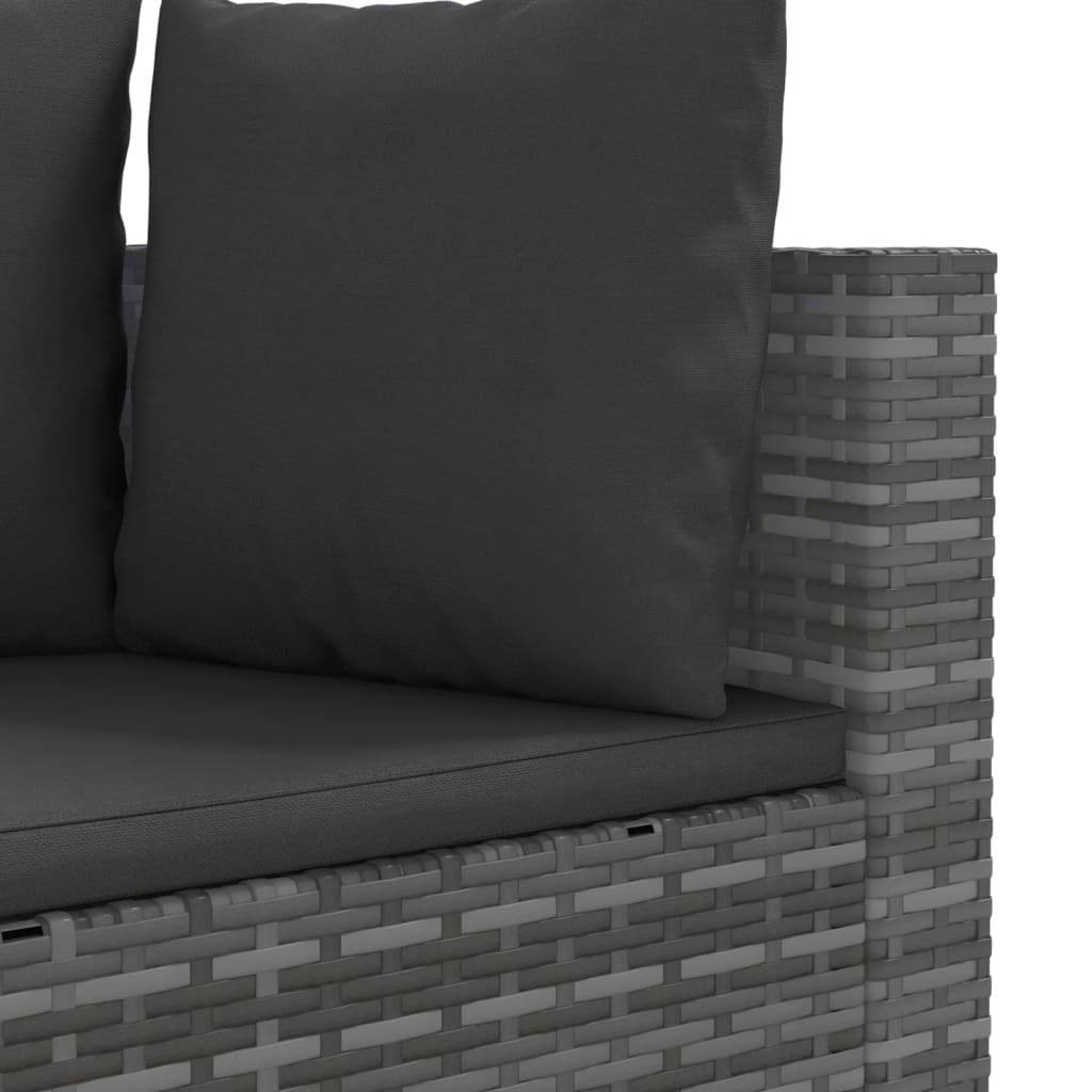 8-delige Loungeset met kussens poly rattan grijs Tuinsets | Creëer jouw Trendy Thuis | Gratis bezorgd & Retour | Trendy.nl