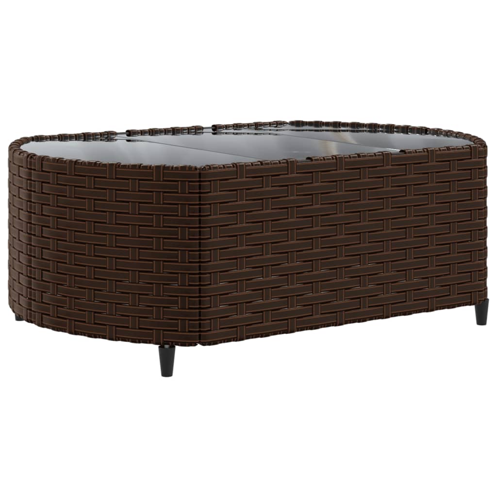 10-delige Loungeset met kussens poly rattan bruin Tuinsets | Creëer jouw Trendy Thuis | Gratis bezorgd & Retour | Trendy.nl