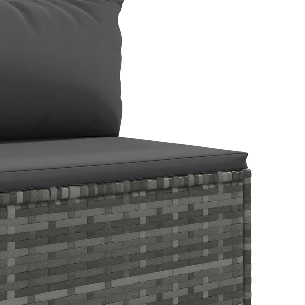 6-delige Loungeset met kussens poly rattan grijs Tuinsets | Creëer jouw Trendy Thuis | Gratis bezorgd & Retour | Trendy.nl