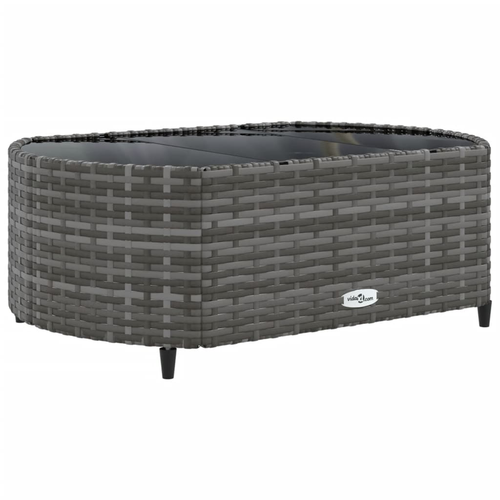 9-delige Loungeset met kussens poly rattan grijs Tuinsets | Creëer jouw Trendy Thuis | Gratis bezorgd & Retour | Trendy.nl