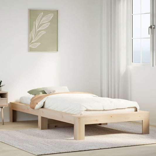 Bedframe zonder matras massief grenenhout 90x190 cm Bedden & bedframes | Creëer jouw Trendy Thuis | Gratis bezorgd & Retour | Trendy.nl