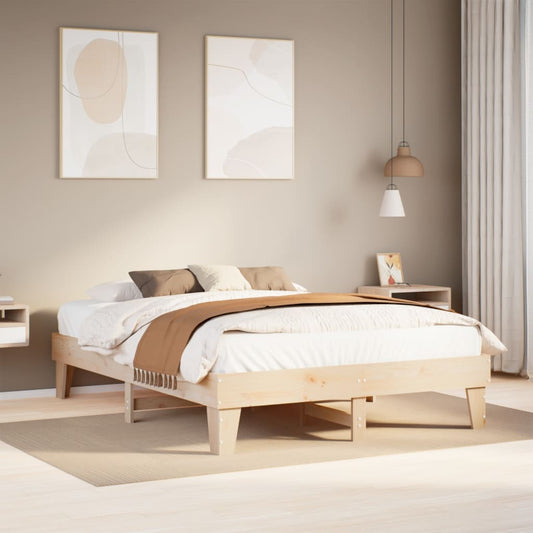 Bedframe zonder matras massief grenenhout 140x190 cm Bedden & bedframes | Creëer jouw Trendy Thuis | Gratis bezorgd & Retour | Trendy.nl