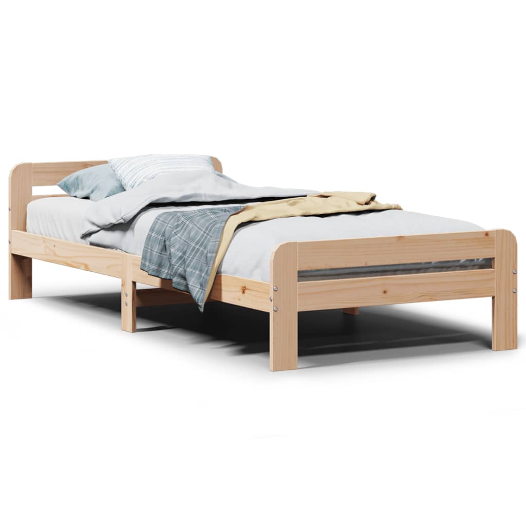 Bedframe zonder matras massief grenenhout 90x190 cm Bedden & bedframes | Creëer jouw Trendy Thuis | Gratis bezorgd & Retour | Trendy.nl