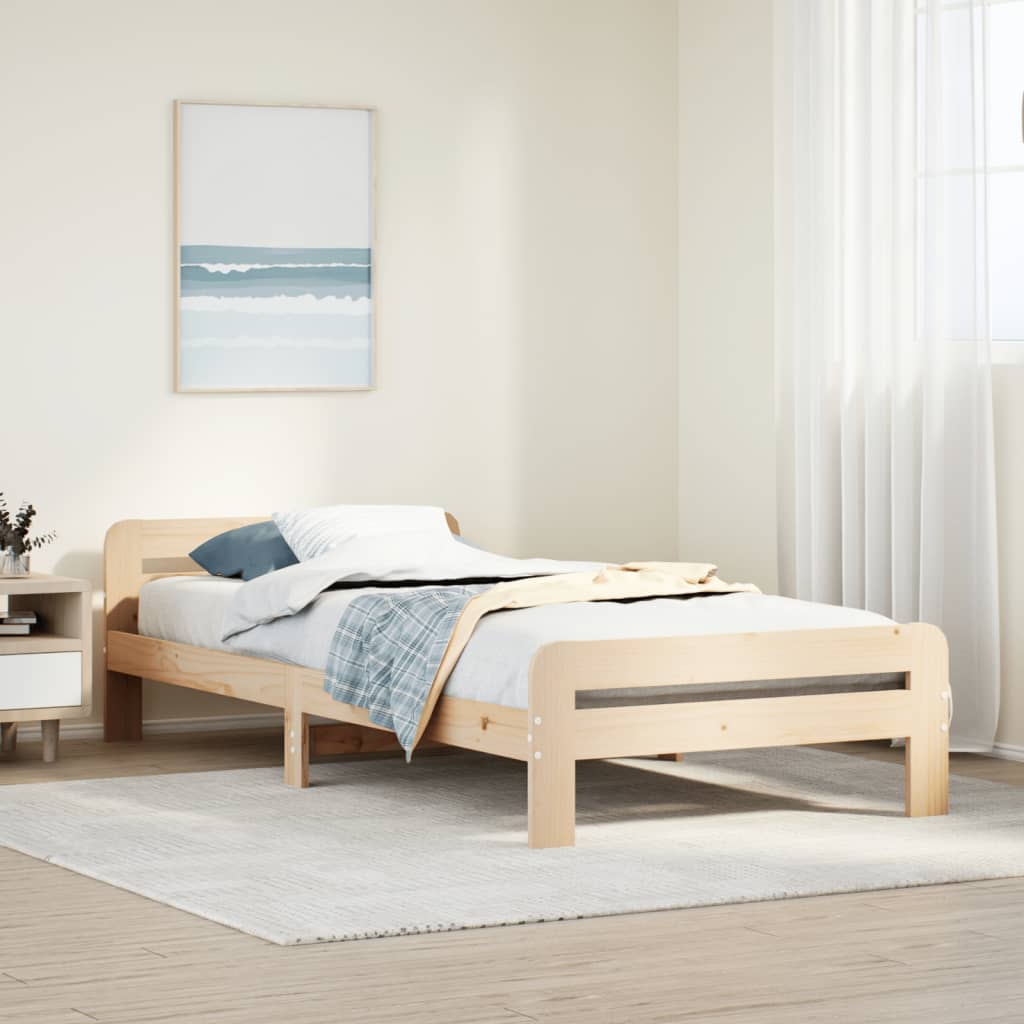 Bedframe zonder matras massief grenenhout 90x190 cm Bedden & bedframes | Creëer jouw Trendy Thuis | Gratis bezorgd & Retour | Trendy.nl