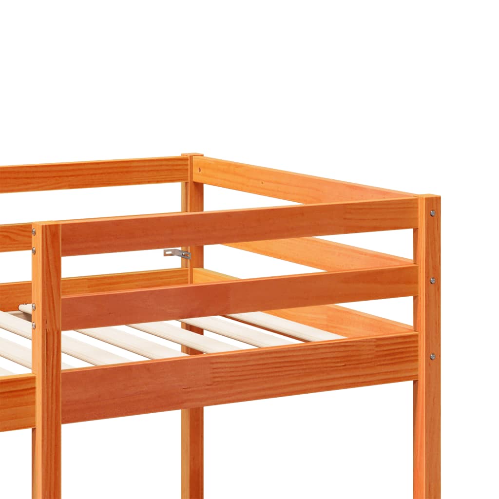 Hoogslaper met bureau en stoelen grenenhout wasbruin 90x190 cm Bedden & bedframes | Creëer jouw Trendy Thuis | Gratis bezorgd & Retour | Trendy.nl