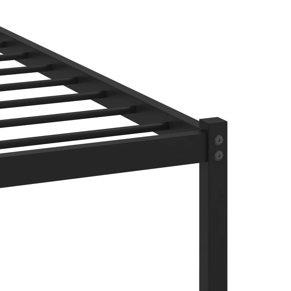 Bedframe zonder matras metaal gerookt eikenkleurig 90x190 cm Bedden & bedframes | Creëer jouw Trendy Thuis | Gratis bezorgd & Retour | Trendy.nl