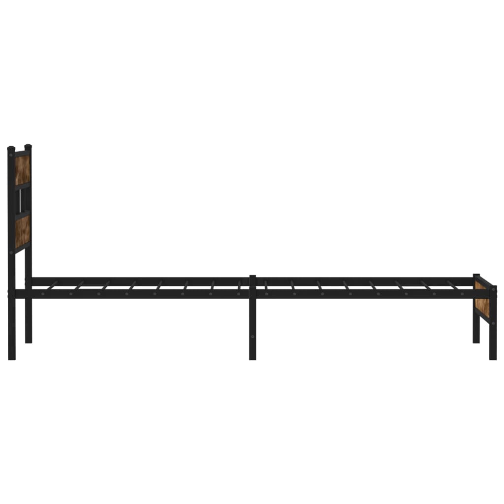 Bedframe met hoofdbord zonder matras sonoma eiken 90x190 cm Bedden & bedframes | Creëer jouw Trendy Thuis | Gratis bezorgd & Retour | Trendy.nl