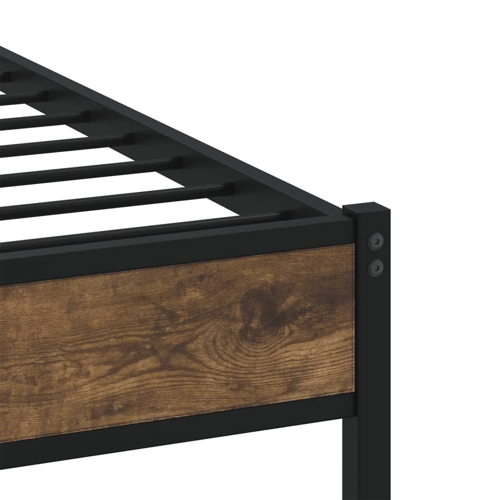 Bedframe met hoofdbord zonder matras sonoma eiken 90x190 cm Bedden & bedframes | Creëer jouw Trendy Thuis | Gratis bezorgd & Retour | Trendy.nl