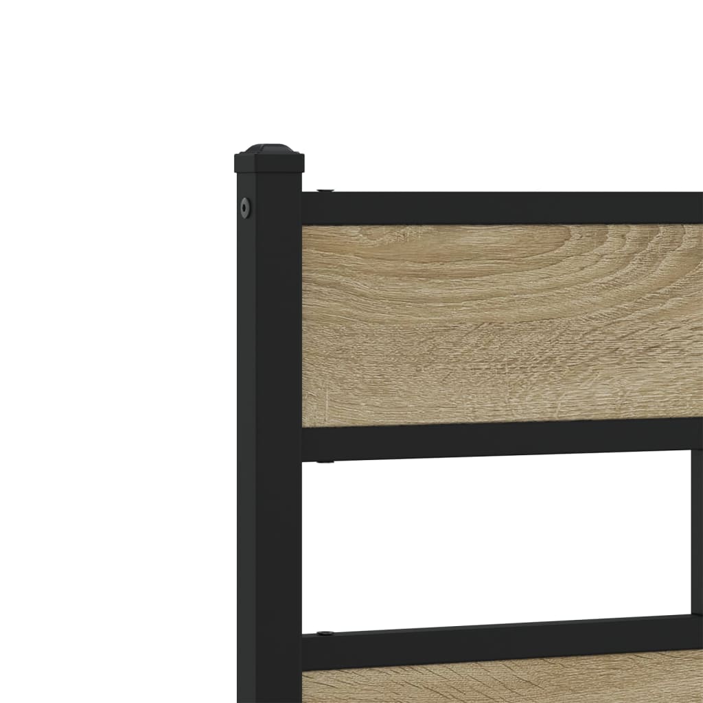 Bedframe zonder matras hout sonoma eikenkleurig 90x190 cm Bedden & bedframes | Creëer jouw Trendy Thuis | Gratis bezorgd & Retour | Trendy.nl