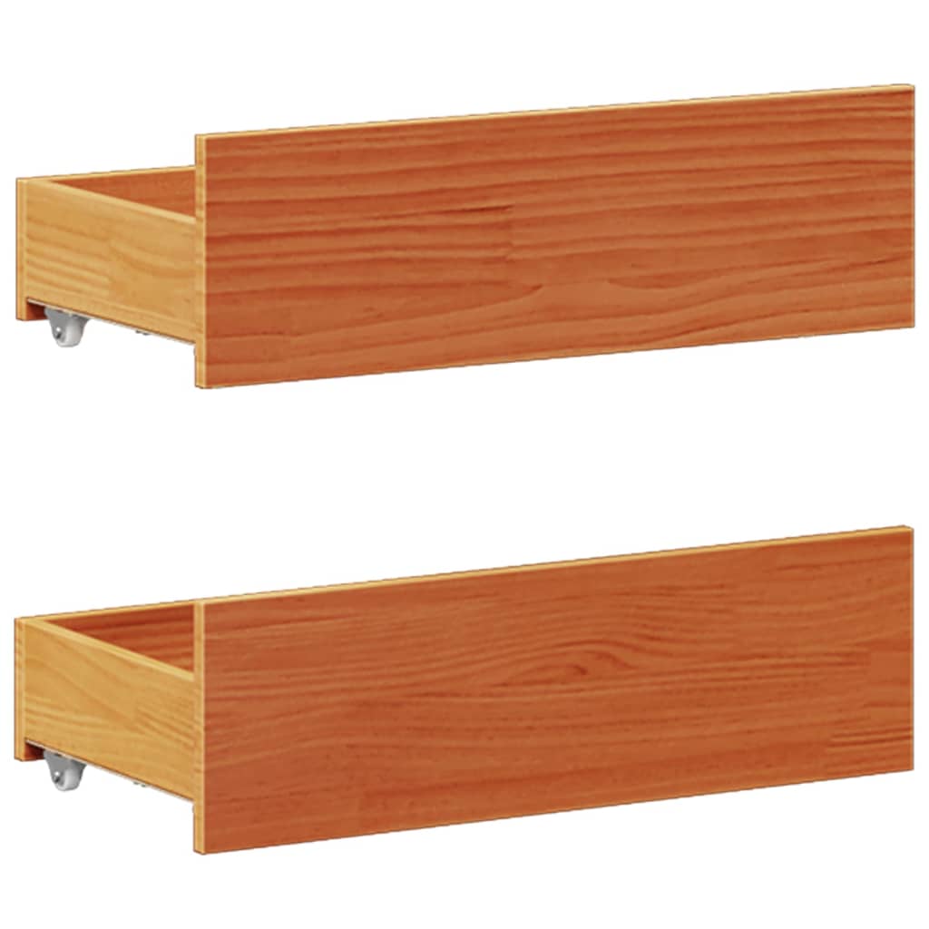 Bedframe zonder matras met hoofdbord hout wasbruin 160x200 cm Bedden & bedframes | Creëer jouw Trendy Thuis | Gratis bezorgd & Retour | Trendy.nl